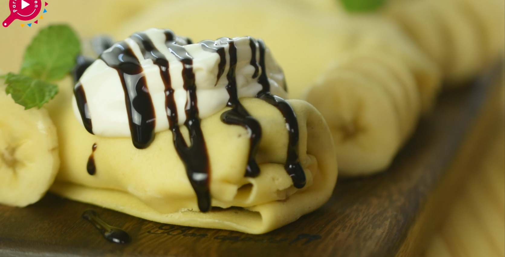 ヘルシーなバナナチョコクレープの作り方